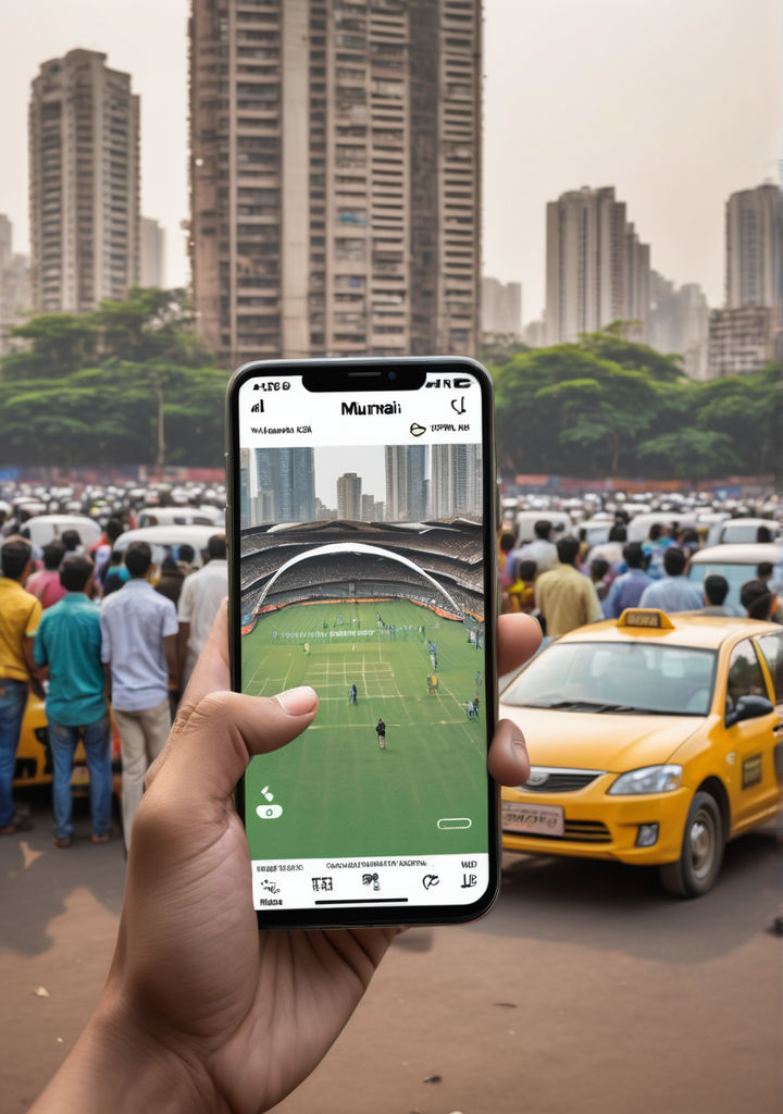 screenshot of a smartphone display capturing the moment a user hailing an online cab on a popular ri 266060860 1